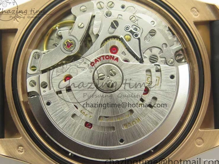 On Daytona Gold Black Super Clone Best Dial 116515 Edition 1:1 Rubber A4130 Strap Rose V2 ARF 1229